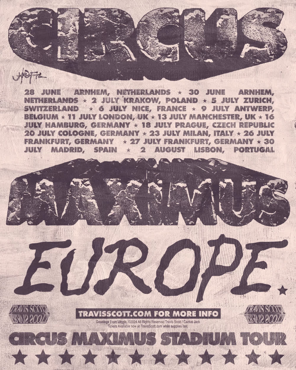 Tour TRAVIS SCOTT